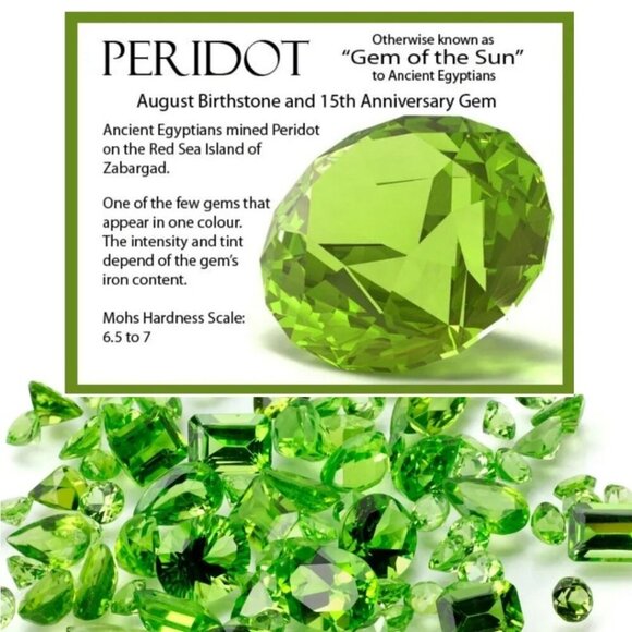 Yellow Topaz ✦ Peach Calcite ✦ Peridot Pendant ✦ Sterling Silver Made In Italy - Picture 11 of 11